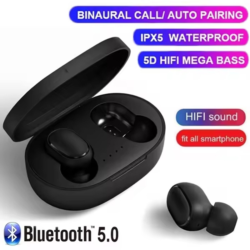 Bluetooth Headset On Ear - A6S TWS 이어폰 무선 블루투스 5.0