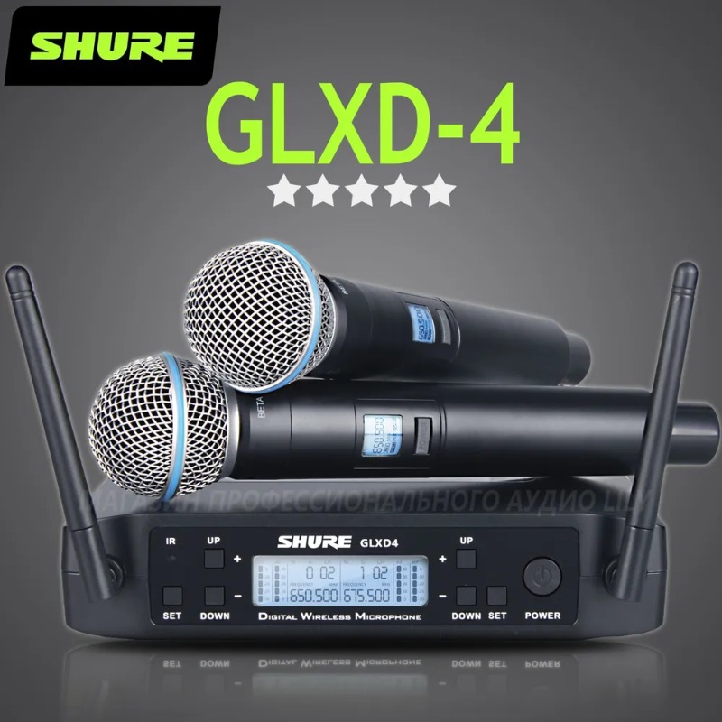 Shure Mic Sm58 - Shure GLXD4 BETA 58A 전문 무선