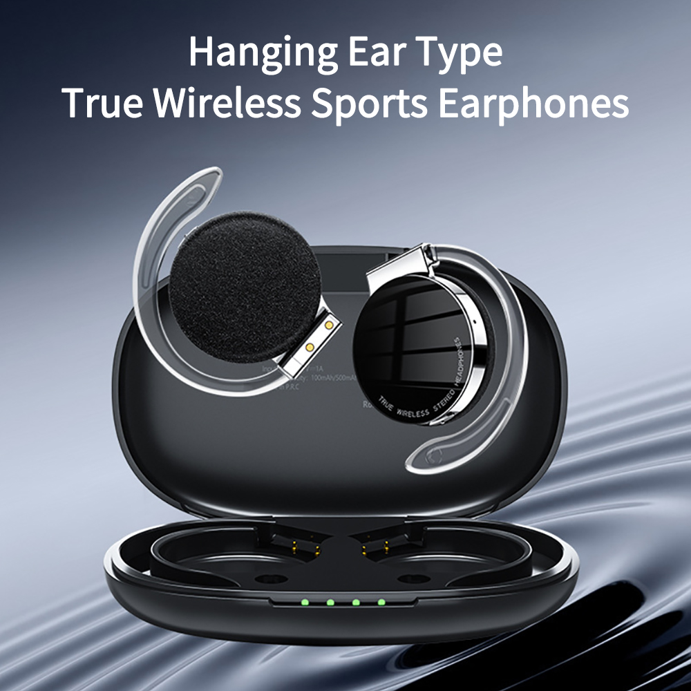 Sports Earphone Hook - F2 TWS 이어폰(마이크 포함) 스포츠 이어훅