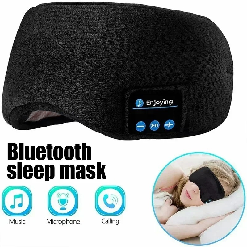 Bluetooth Headset On Ear - 3D 아이 마스크 블루투스 헤드폰 음악