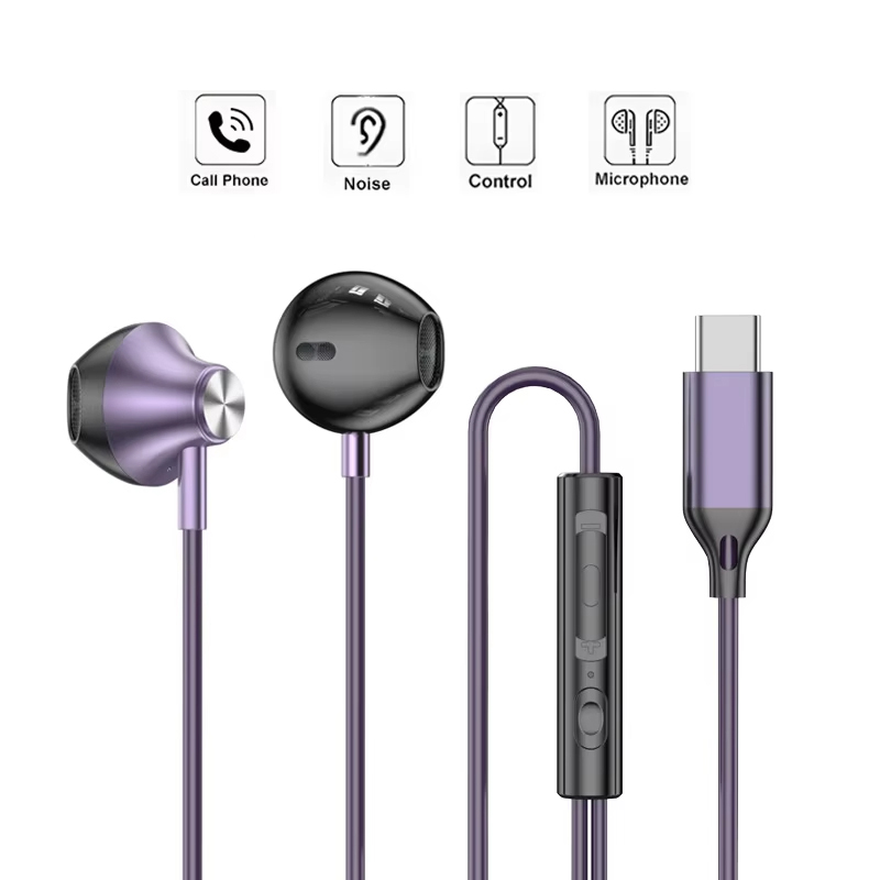 Wired Earphone Mic - 인이어 유선 헤드폰 HiFi 음악 이어버드