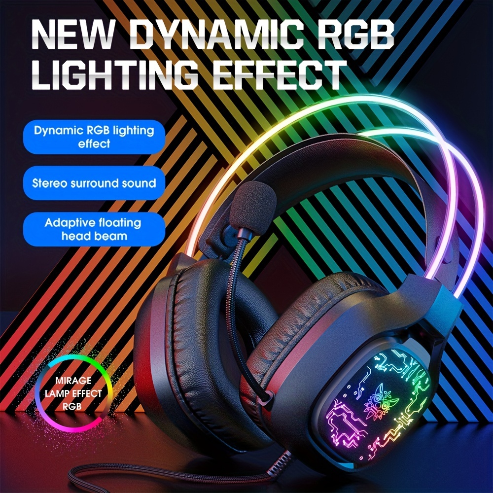 Gaming Headset Rgb - ONIKUMA X22 게임용 헤드셋 RGB 동적