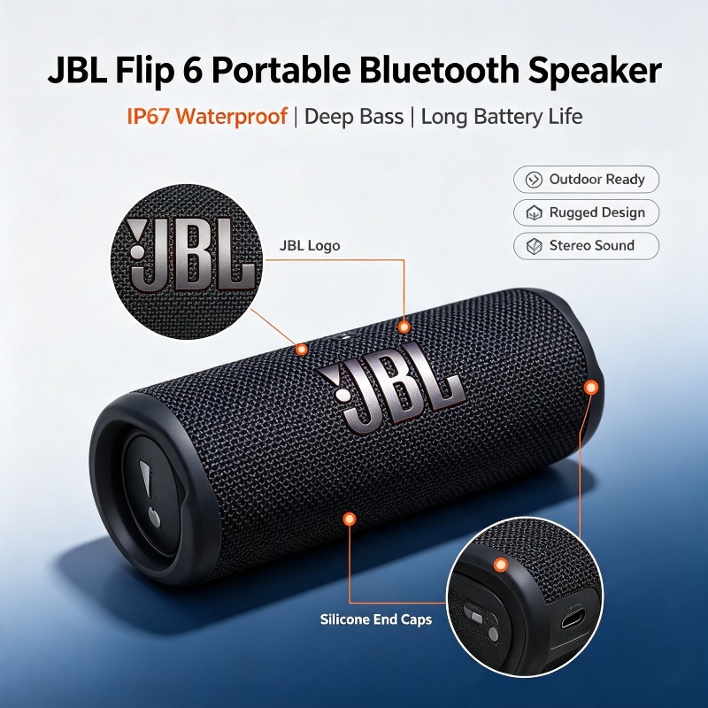 JBL Flip 6 IP67 방수 무선 서브우퍼, 캠핑 - Jbl Speaker Flip 6 리뷰 및 가격