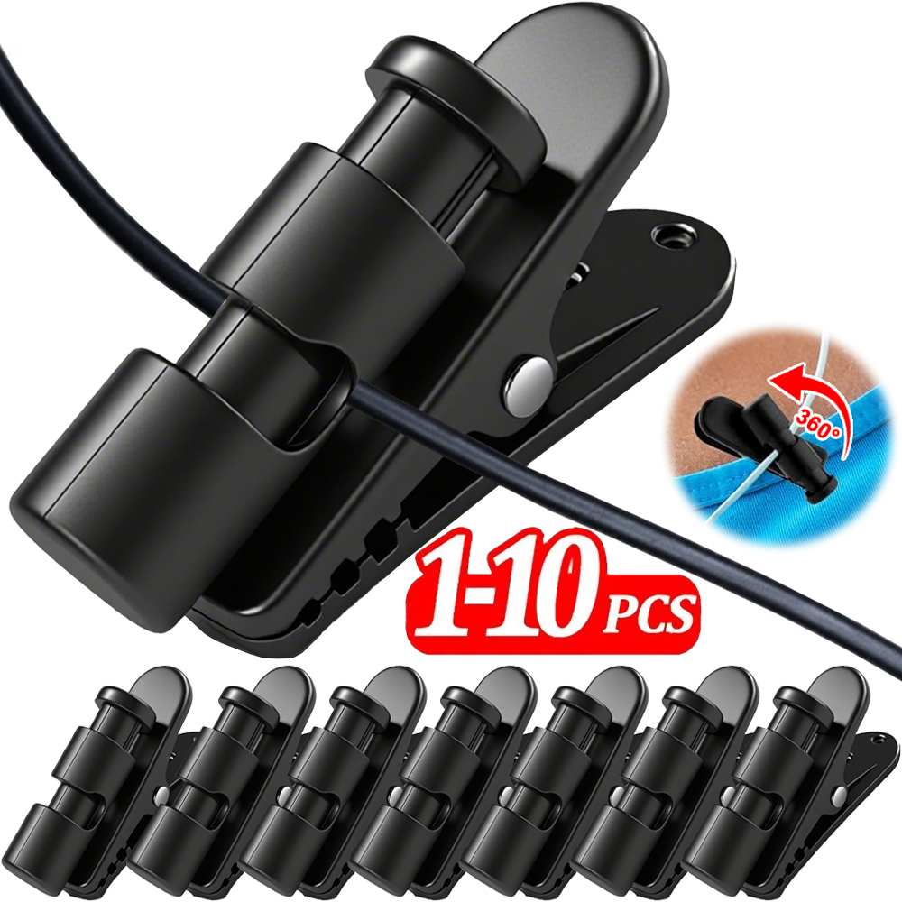 1-10팩 헤드폰 고정 클립 헤드셋 케이블 클립 케이블 - Wired Earphone Mic 리뷰 및 가격