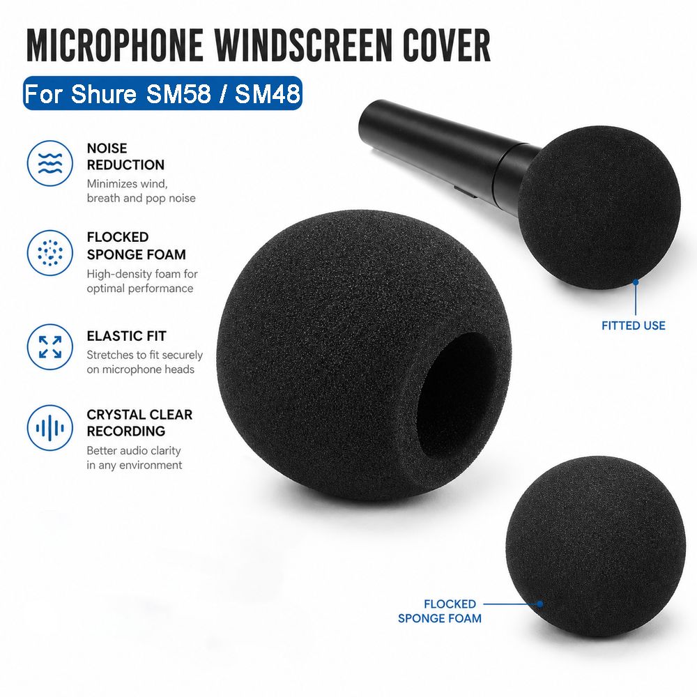 교체용 마이크 윈드스크린 커버 플록드 스폰지 폼 방풍  - Shure Mic Sm58 리뷰 및 가격