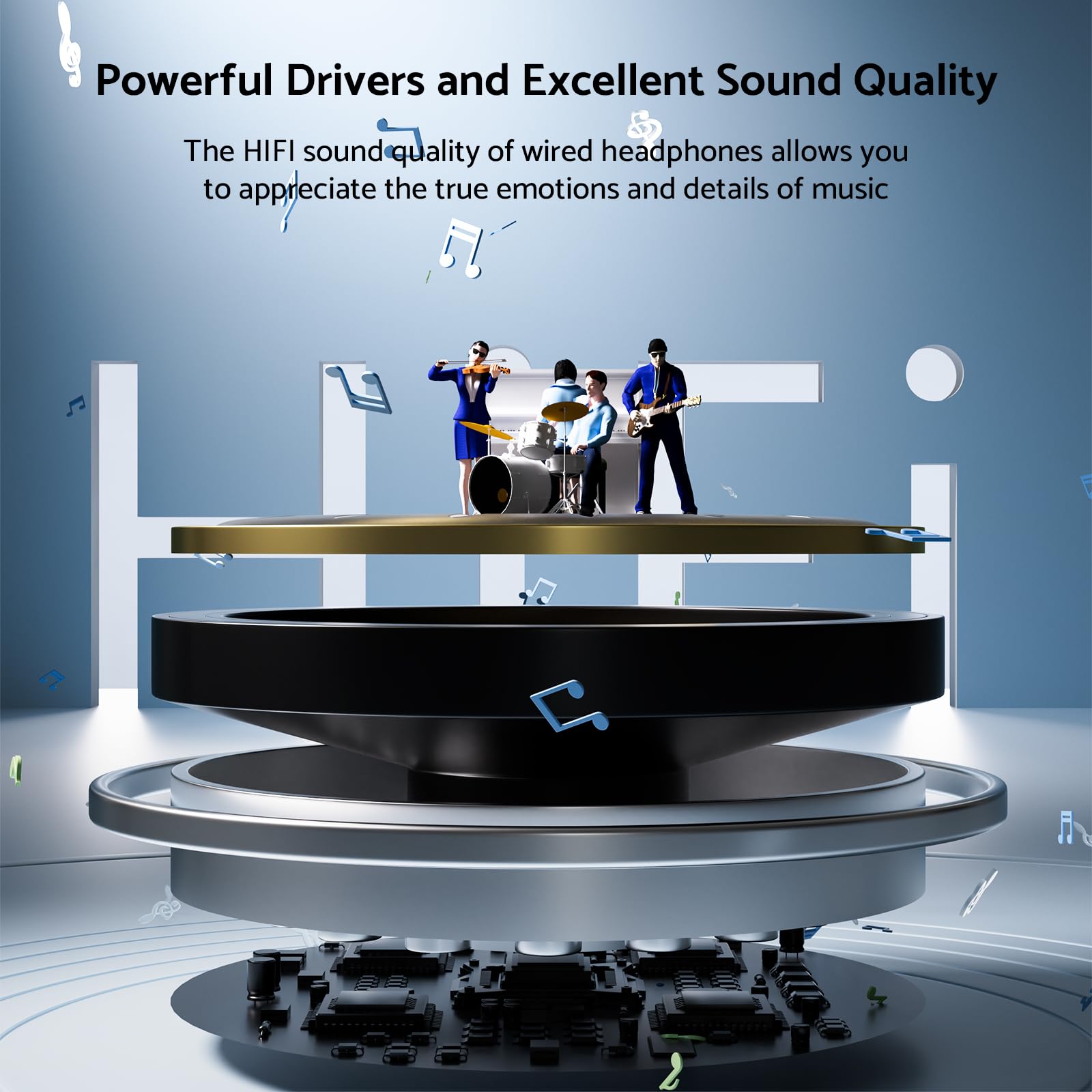 인이어 유선 헤드폰 HiFi 음악 이어버드 핸즈프리 이 - Wired Earphone Mic 리뷰 및 가격