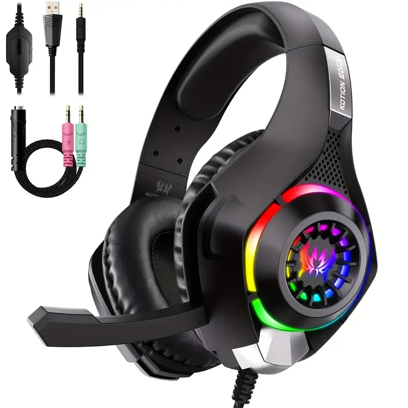 PC, PS4, PS5용 게이밍 헤드셋, 노이즈 캔슬링 - Gaming Headset Rgb 리뷰 및 가격